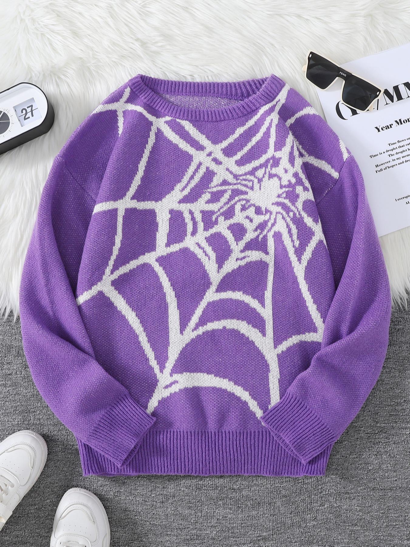 Spider Web Sweater - Purple variant