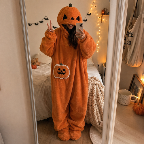 Pumpkin Onesie Pajamas