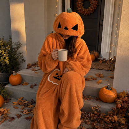 Pumpkin Onesie Pajamas