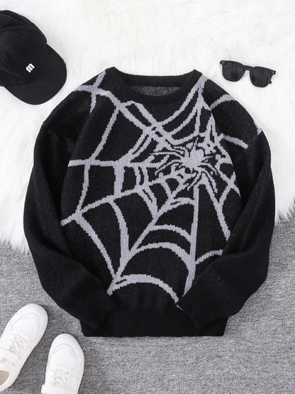 Spider Web Crewneck Sweater