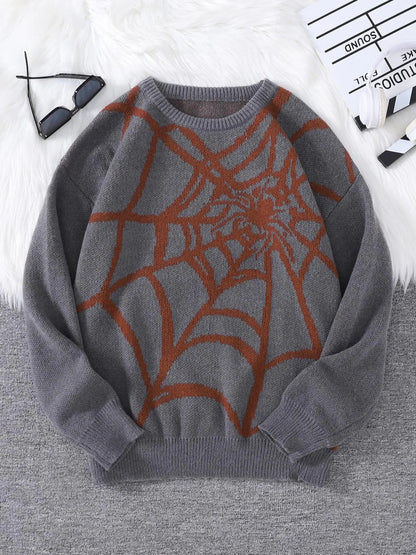 Spider Web Crewneck Sweater