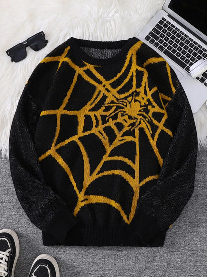 Spider Web Crewneck Sweater