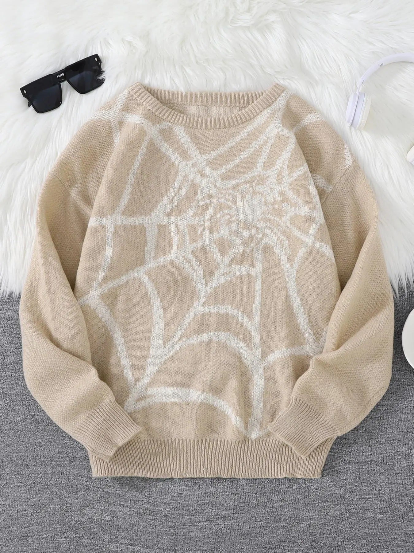 Spider Web Crewneck Sweater