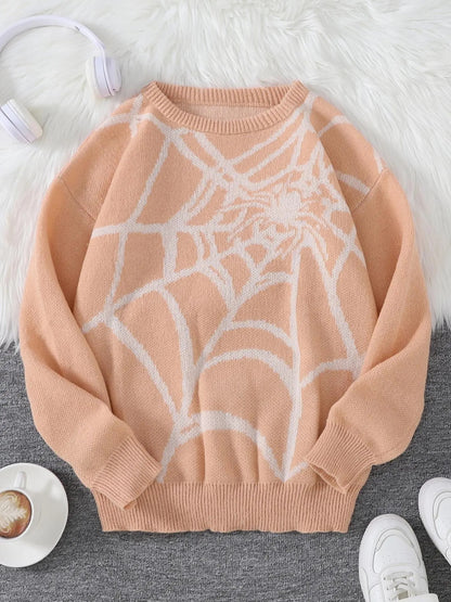Spider Web Crewneck Sweater