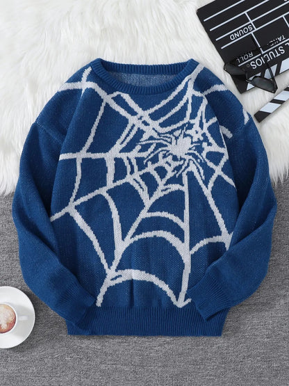 Spider Web Crewneck Sweater