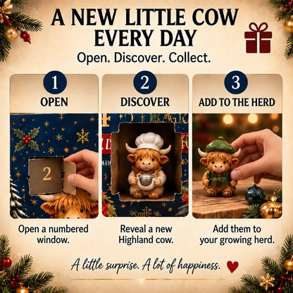 24-Day Highland Cow Advent Calendar