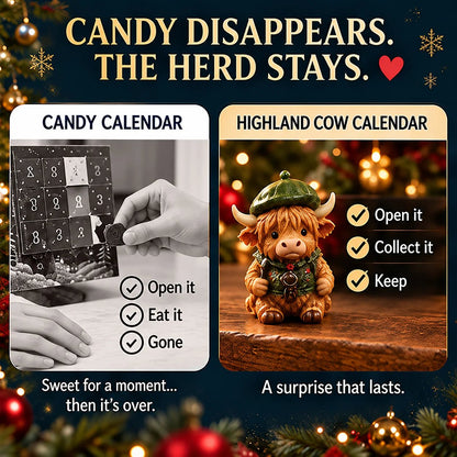 24-Day Highland Cow Advent Calendar