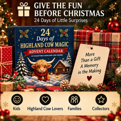 24-Day Highland Cow Advent Calendar