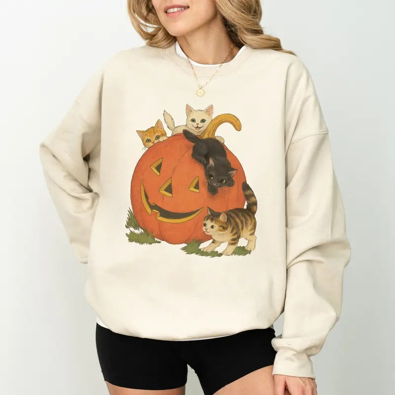 Vintage Cat Crewneck