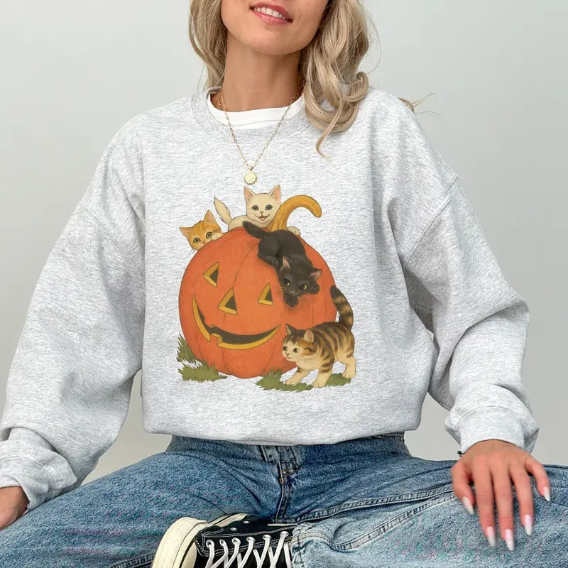 Vintage Cat Crewneck