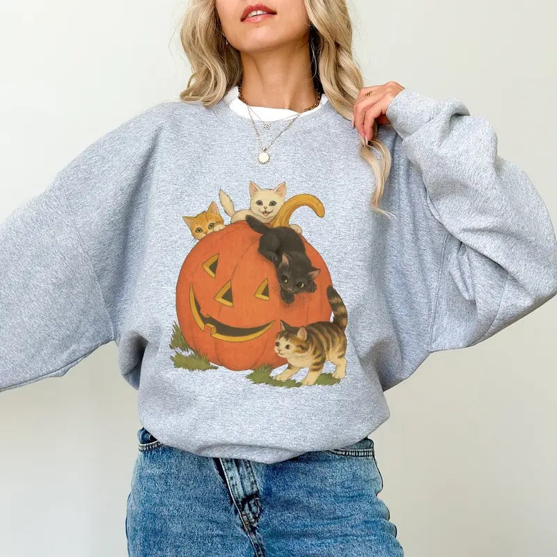 Vintage Cat Crewneck