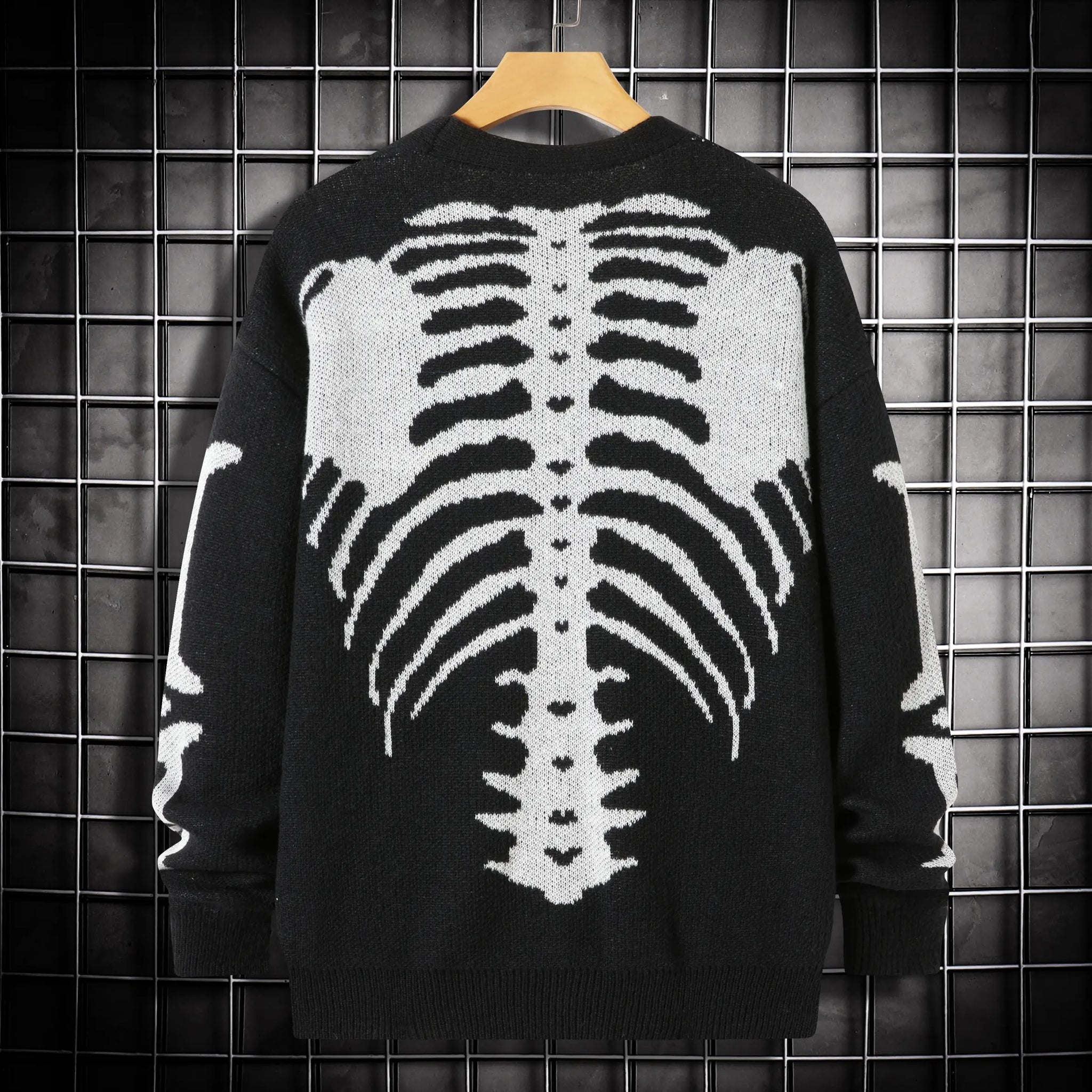 Skeleton knit cardigan