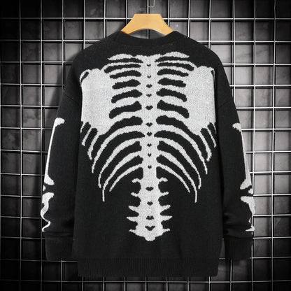Skeleton knit cardigan