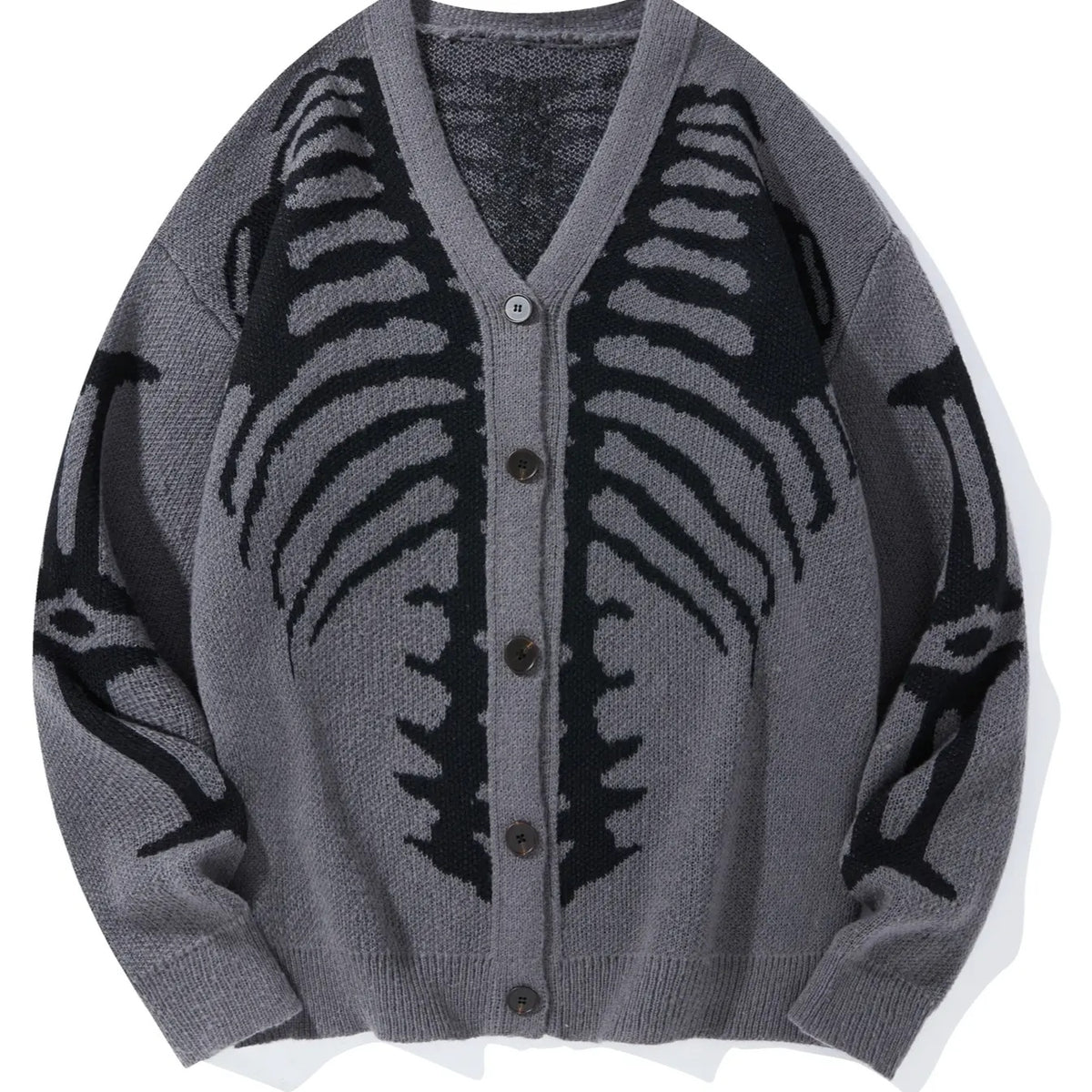 Skeleton knit cardigan