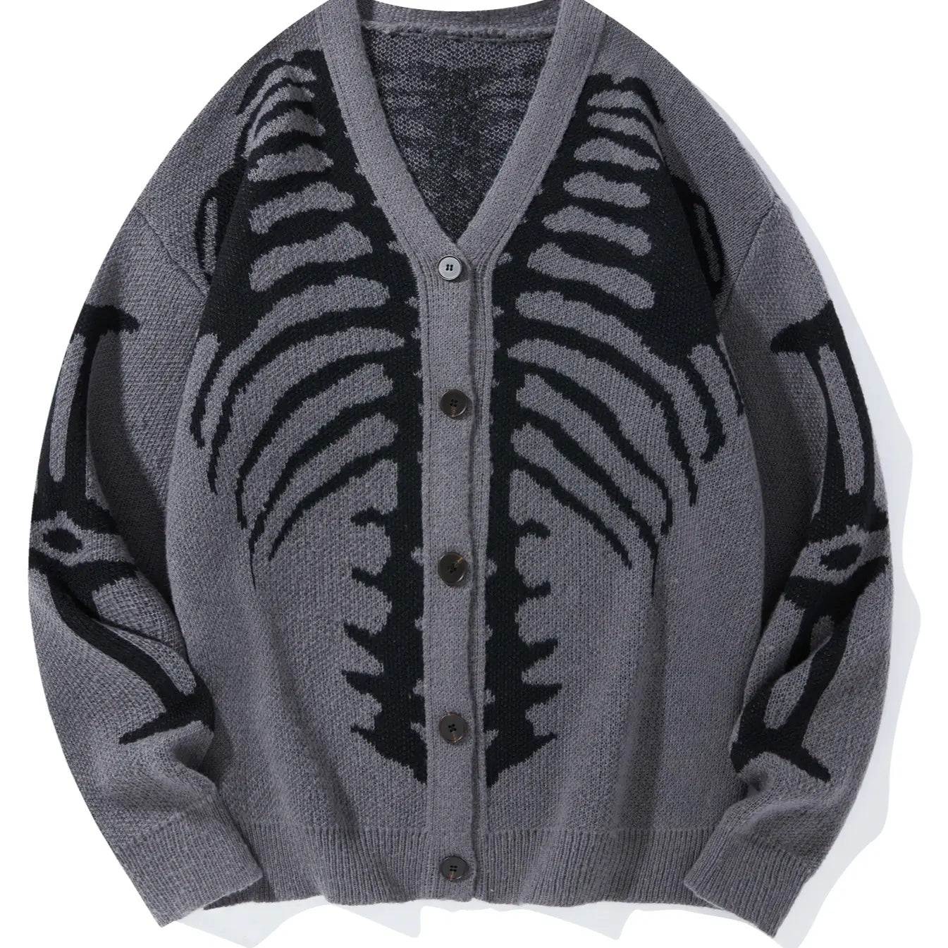 Skeleton knit cardigan