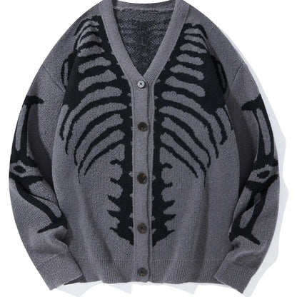 Skeleton knit cardigan