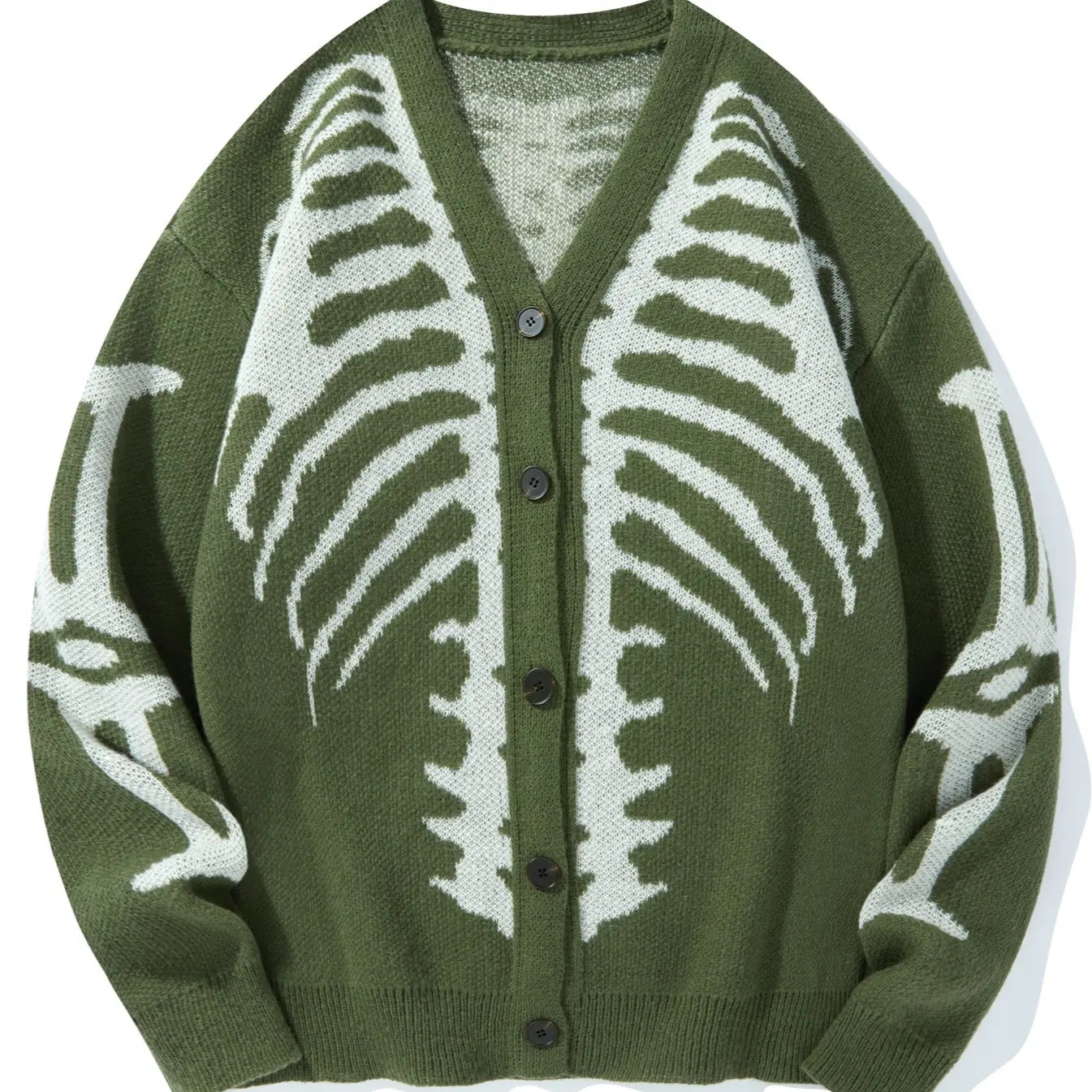 Skeleton knit cardigan