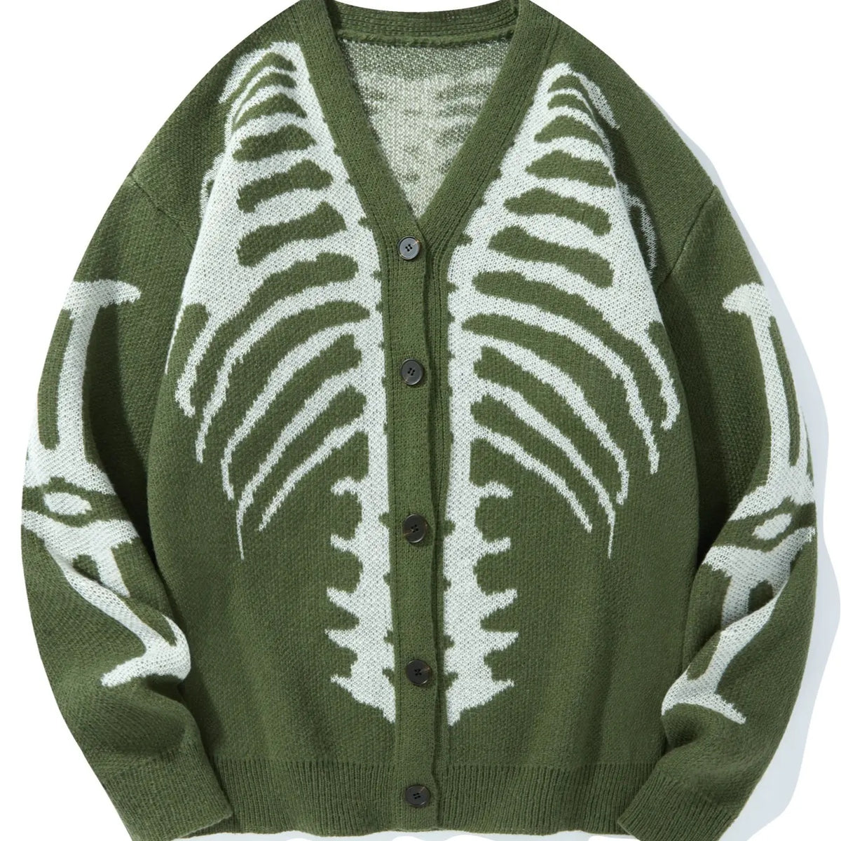 Skeleton knit cardigan